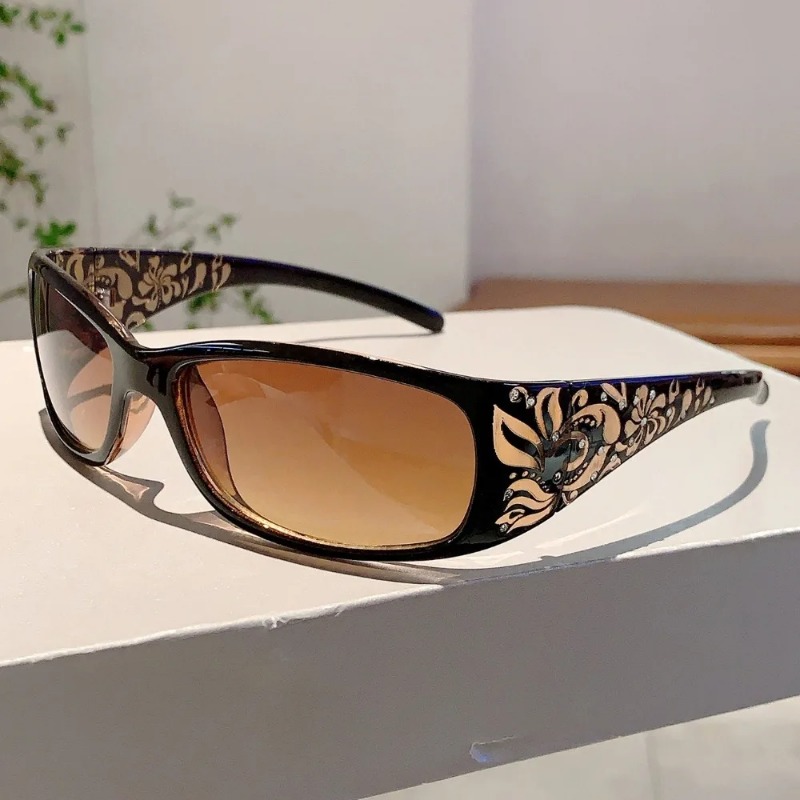 Women'S Fashion Eyeglasses - 패션 여성용 라인스톤 선글라스 Y2K 한국