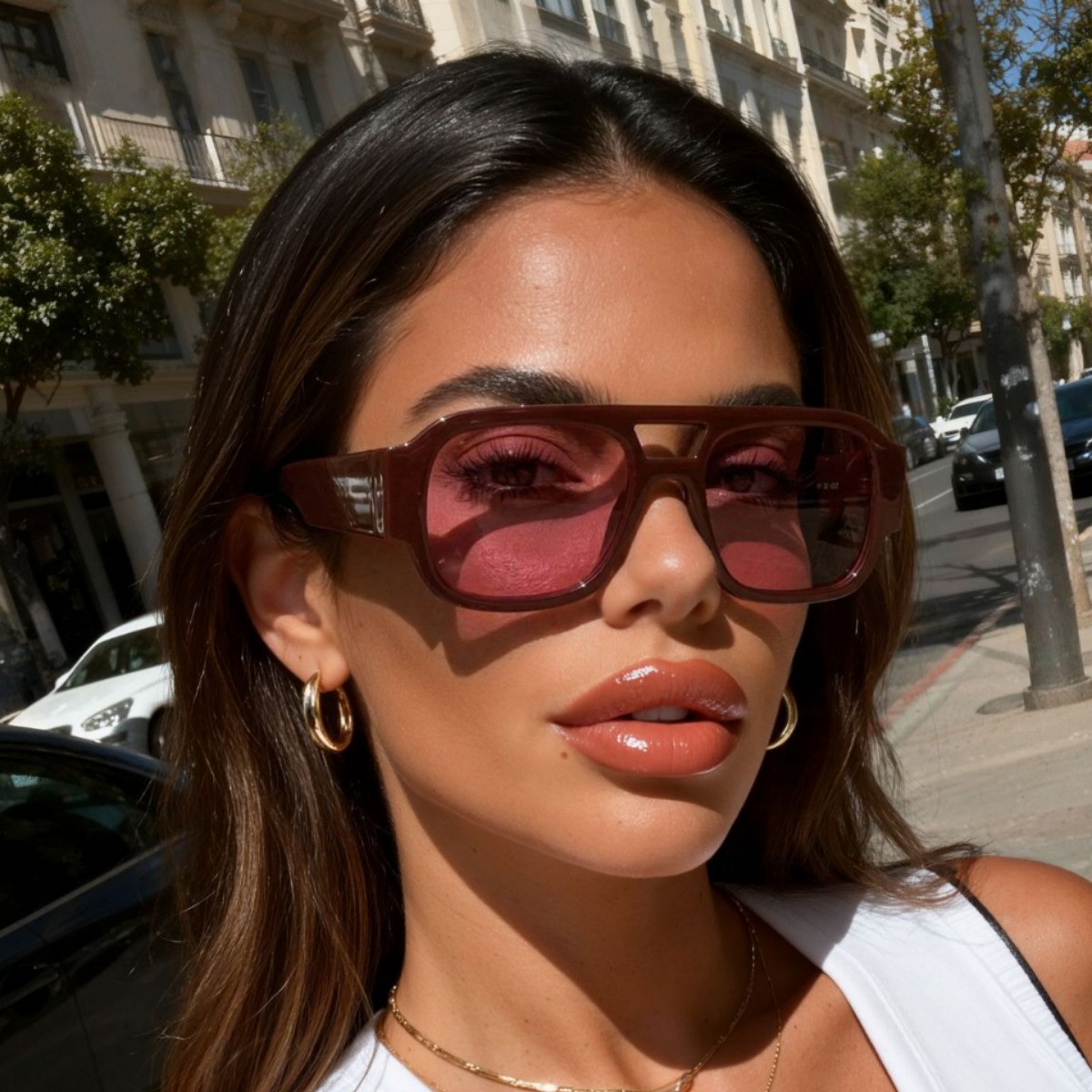 Women'S Fashion Eyeglasses - 레트로 에비에이터 선글라스, 새로운 Y2K 더블
