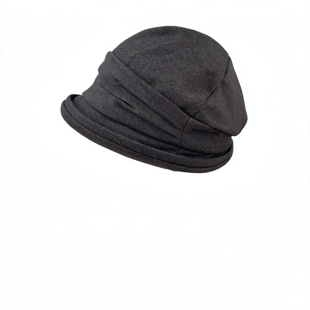 Women Fashion Hats - 세련된 일본 스타일의 플리츠 버킷 햇,
