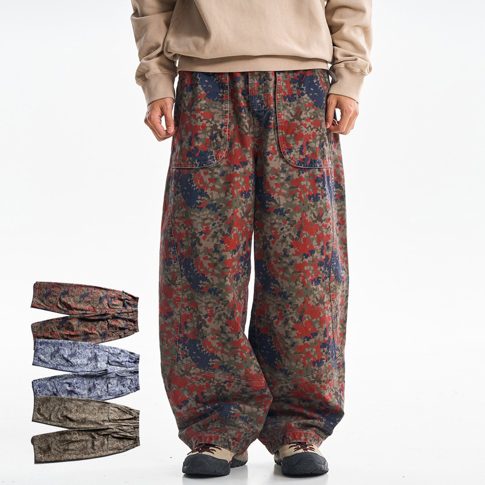 Women'S Fashion Trousers - 고품질 프린트 코튼 카고 바지 남성