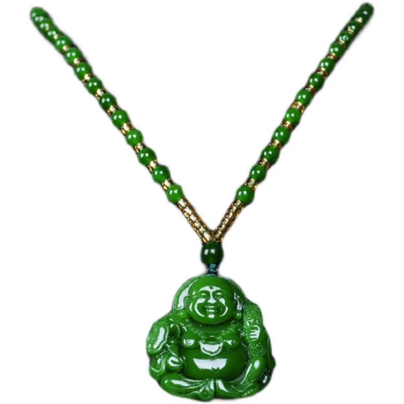 중국 녹색 옥 Maitreya 부처님 펜던트 목걸이,  - Women Fashion Necklace 리뷰 및 가격