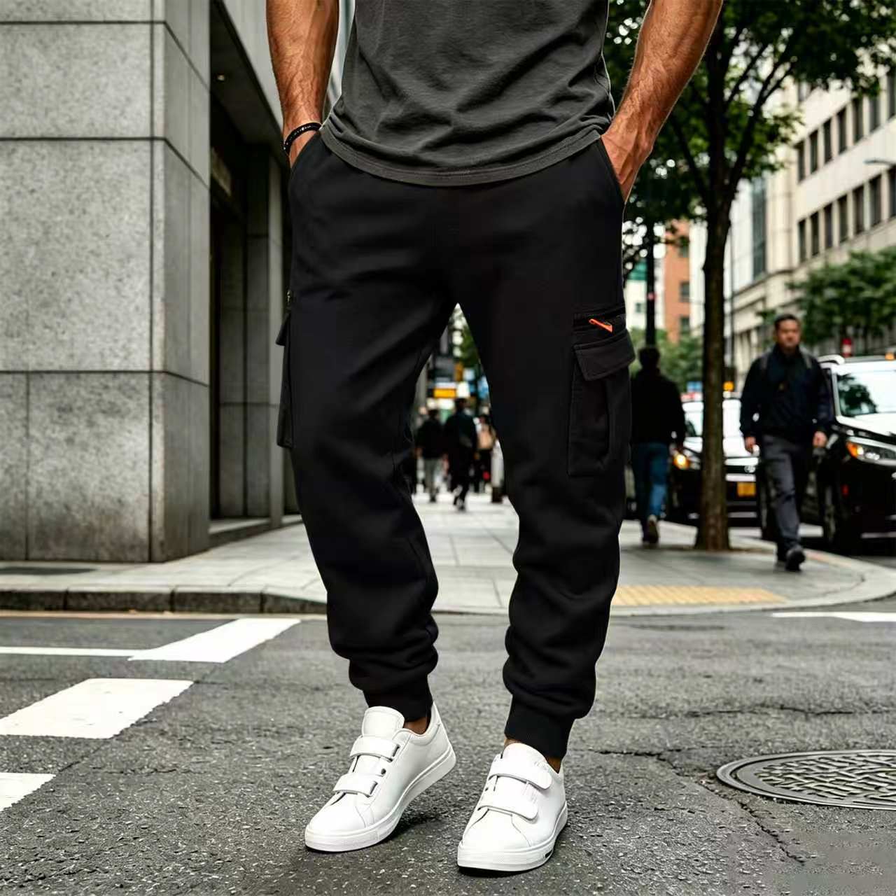 여성용 신상 남성용 가을 겨울 캐주얼 배색 바지 한국  - Women'S Fashion Trousers 리뷰 및 가격