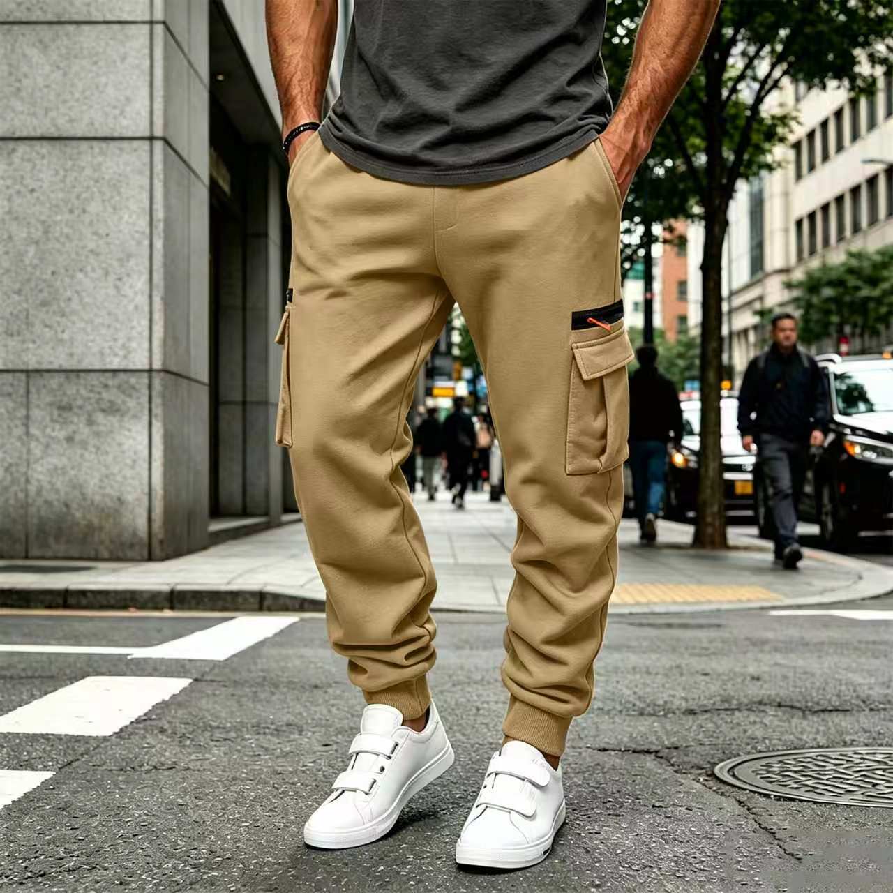 여성용 신상 남성용 가을 겨울 캐주얼 배색 바지 한국  - Women'S Fashion Trousers 리뷰 및 가격