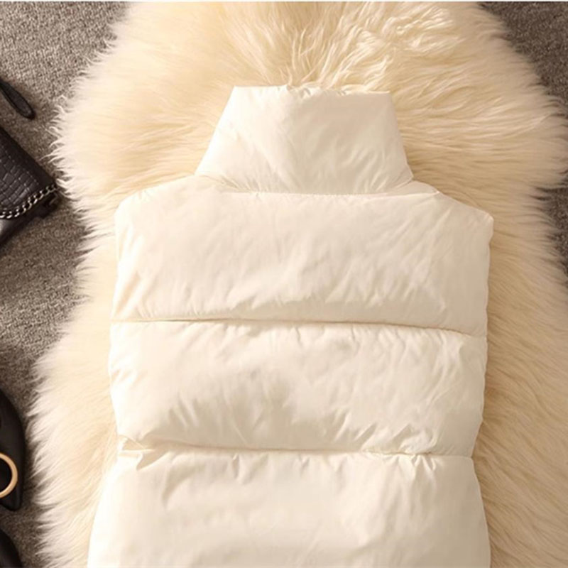 여성용 패딩 패딩 민소매 조끼 재킷, 따뜻한 면 패딩  - Puffer Vest Fashion Women 리뷰 및 가격