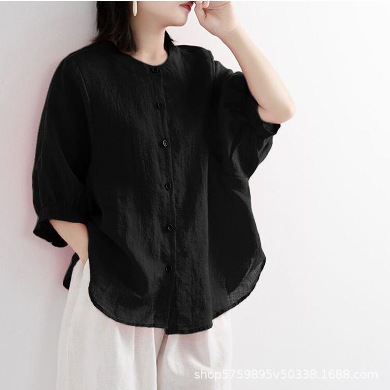 플러스 사이즈 여성용 솔리드 컬러 편안한 블라우스 루즈 - Women'S Fashion Essentials 리뷰 및 가격