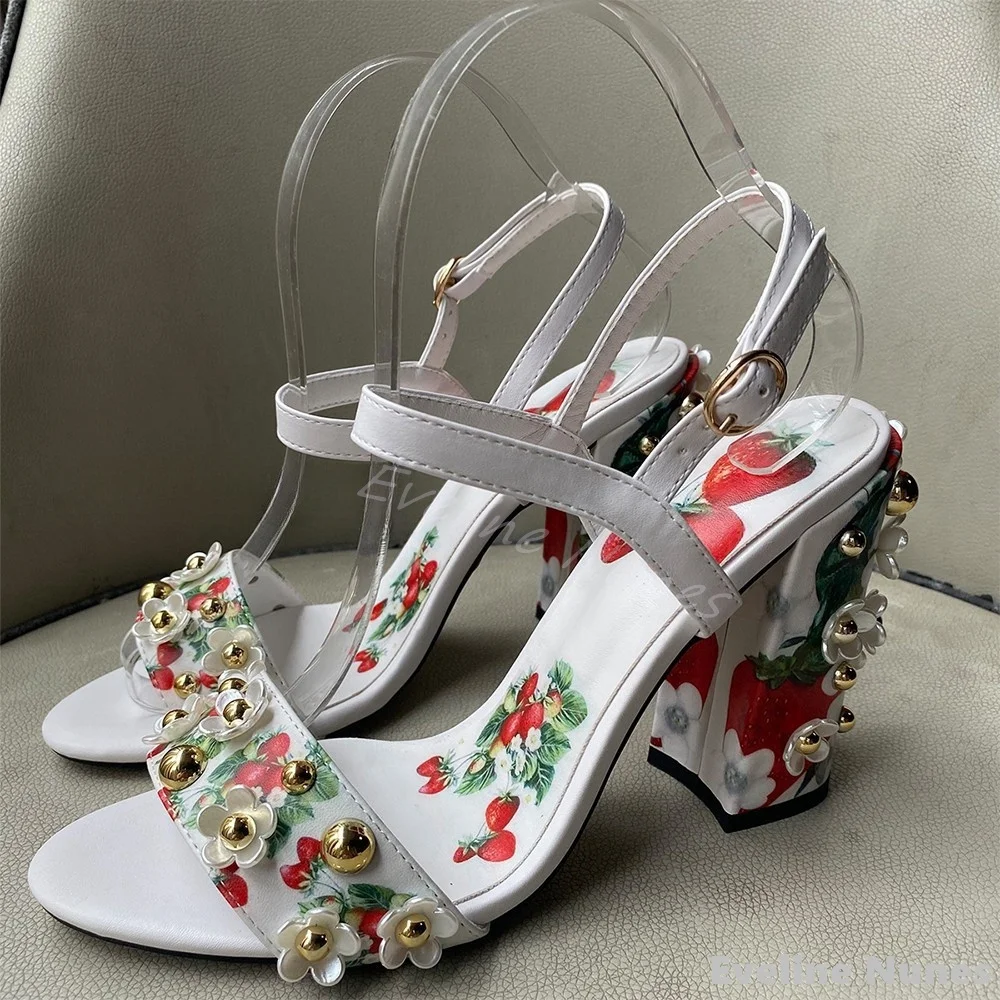 라인 석 꽃 한 단어 벨트 샌들 여성 라운드 발가락 C - Women'S Fashion Belts 리뷰 및 가격