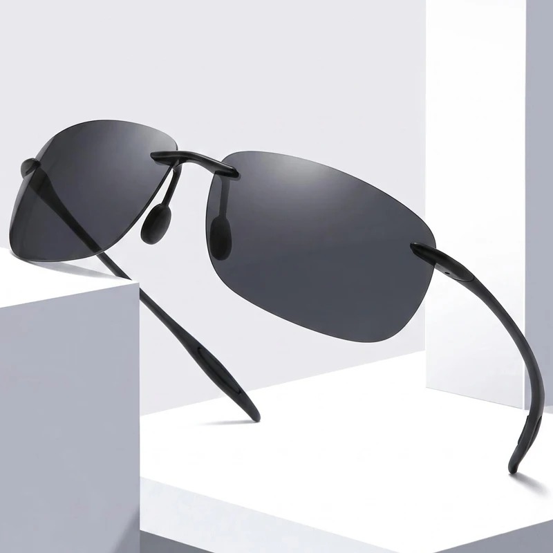 새로운 TR90 편광 선글라스 남녀 공용 프레임리스 운 - Women'S Fashion Eyeglasses 리뷰 및 가격