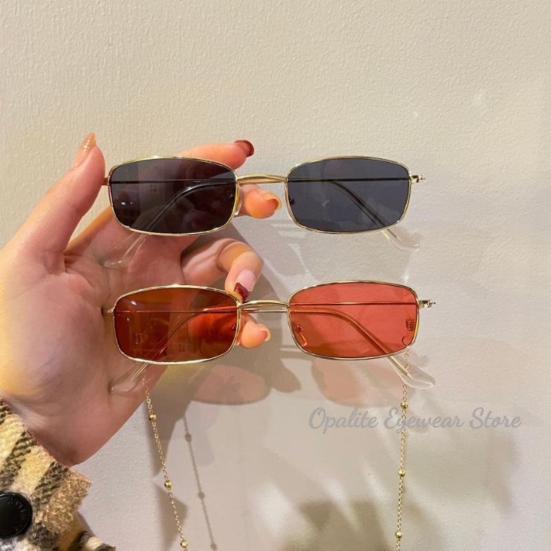 패션 레트로 메탈 프레임 컬러풀 선글라스 빈티지 스몰  - Women'S Fashion Eyeglasses 리뷰 및 가격