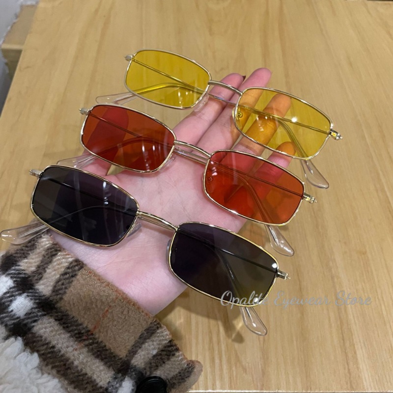 패션 레트로 메탈 프레임 컬러풀 선글라스 빈티지 스몰  - Women'S Fashion Eyeglasses 리뷰 및 가격