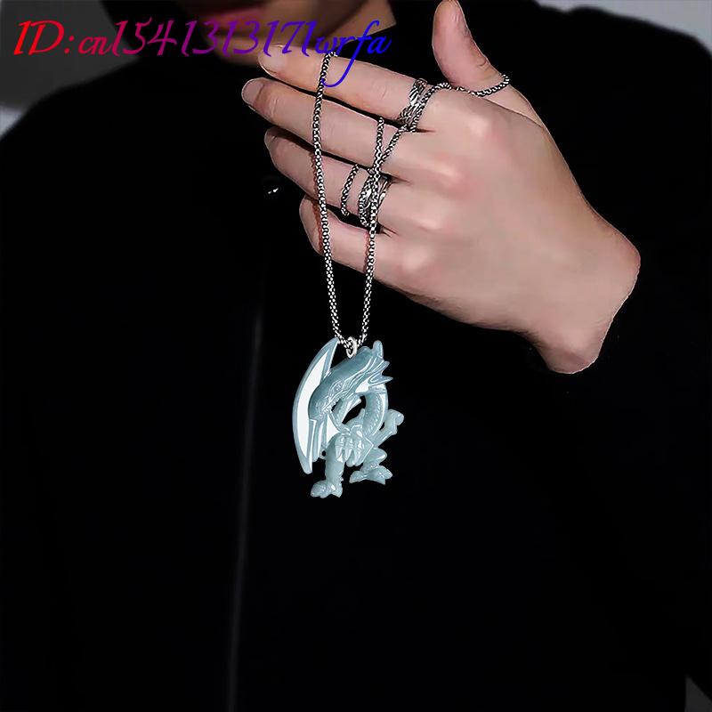 블루 미얀마 옥 드래곤 펜던트 목걸이, 버마 옥 패션  - Women Fashion Necklace 리뷰 및 가격