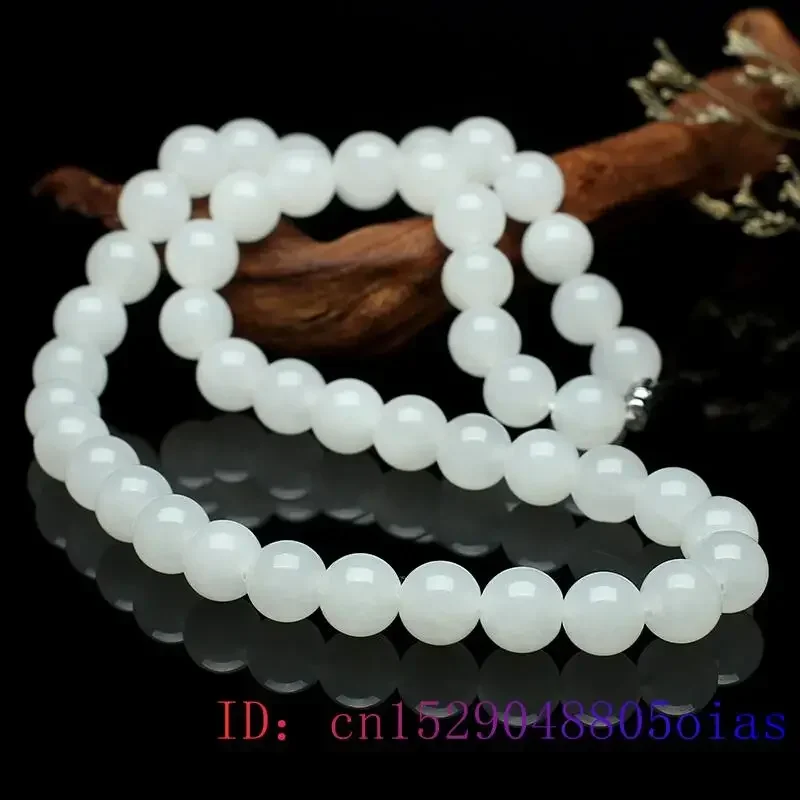 화이트 옥 페르시 목걸이 비즈 천연 패션 보석 쥬얼리  - Women Fashion Necklace 리뷰 및 가격