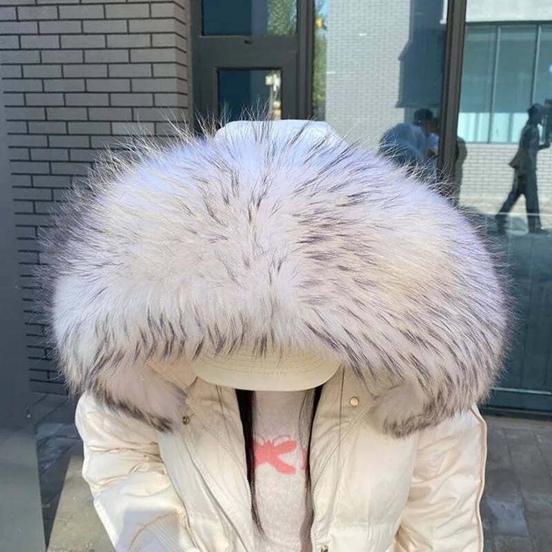 여성용 라쿤털 칼라, 진짜 털 칼라, 따뜻한 천연 털  - Women'S Fashion Essentials 리뷰 및 가격