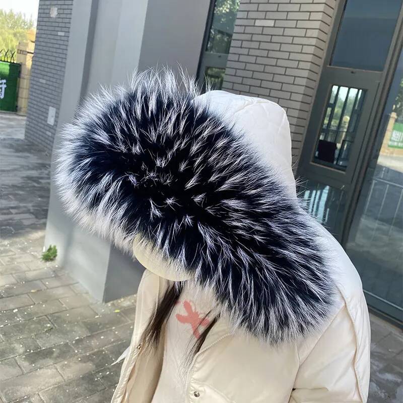 여성용 라쿤털 칼라, 진짜 털 칼라, 따뜻한 천연 털  - Women'S Fashion Essentials 리뷰 및 가격
