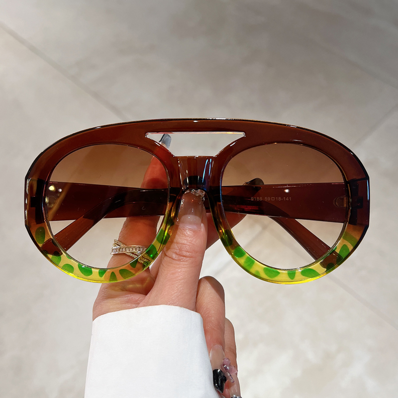 오버사이즈 라운드 고글 남성 패션 더블 브리지 그라데이 - Women'S Fashion Eyeglasses 리뷰 및 가격