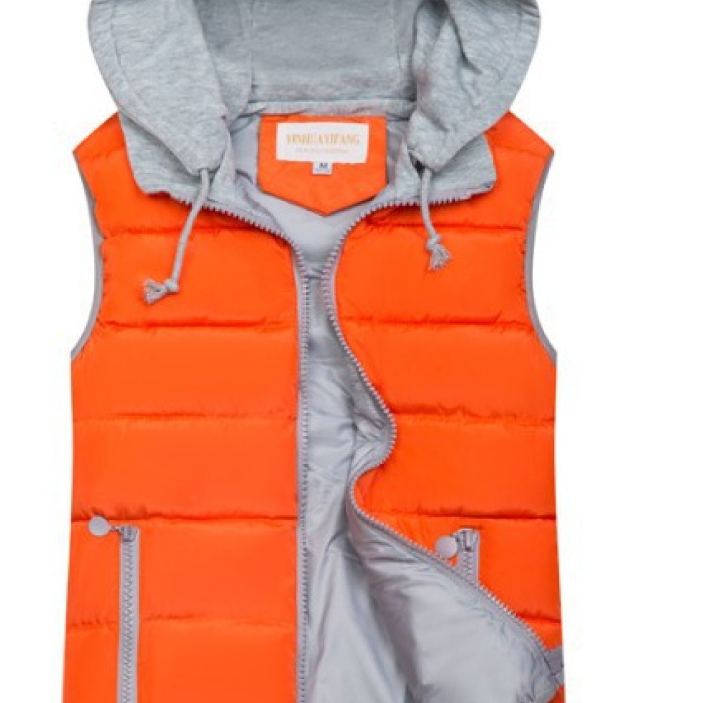 캐주얼 후드 패딩 조끼 여성용 겨울 캔디 컬러 민소매  - Puffer Vest Fashion Women 리뷰 및 가격