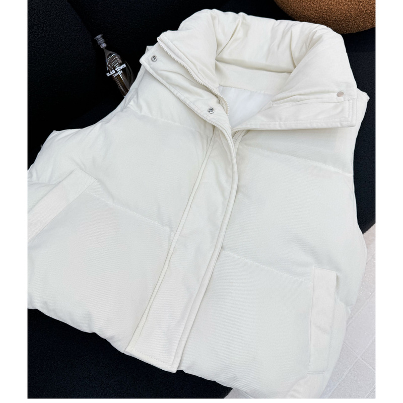 여성용 푸퍼 베스트 스탠드 칼라 숏 질레 지퍼업 캐주얼 - Puffer Vest Fashion Women 리뷰 및 가격