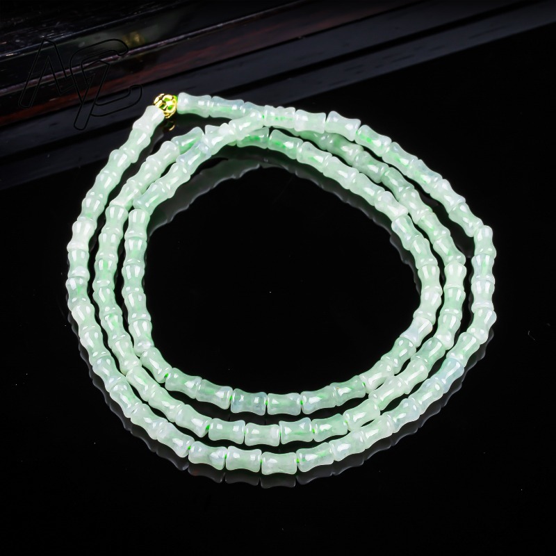 새로운 진짜 천연 좋은 옥 대나무 팔찌 목걸이 조각 참 - Women Fashion Necklace 리뷰 및 가격