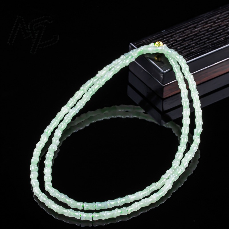 새로운 진짜 천연 좋은 옥 대나무 팔찌 목걸이 조각 참 - Women Fashion Necklace 리뷰 및 가격