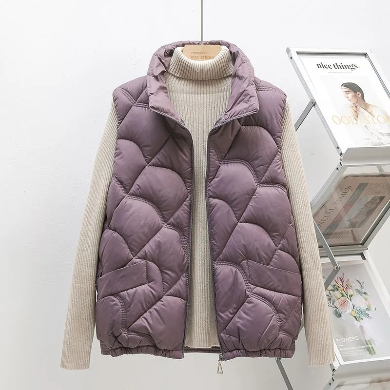 2025 신상 퍼프 베스트 여성 겨울 슬리브리스 패딩  - Puffer Vest Fashion Women 리뷰 및 가격