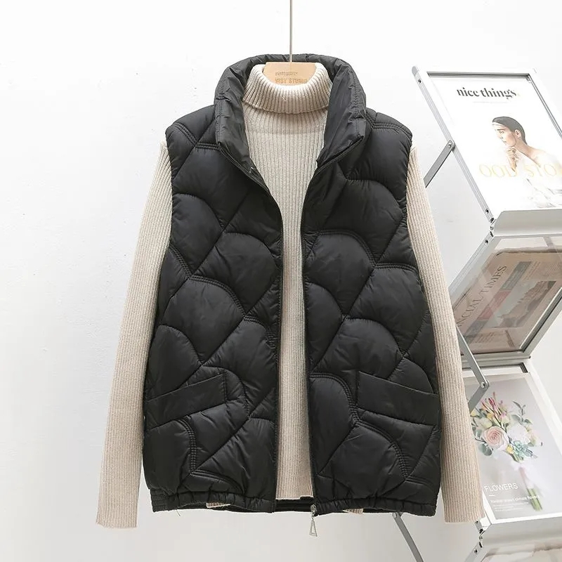 2025 신상 퍼프 베스트 여성 겨울 슬리브리스 패딩  - Puffer Vest Fashion Women 리뷰 및 가격