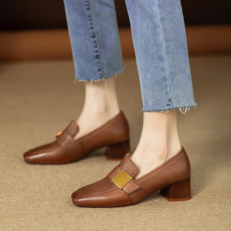 여성 패션 가죽 펌프스 우아한 슬립온 데일리 슈즈 신상 - Women Fashion Jeans 리뷰 및 가격