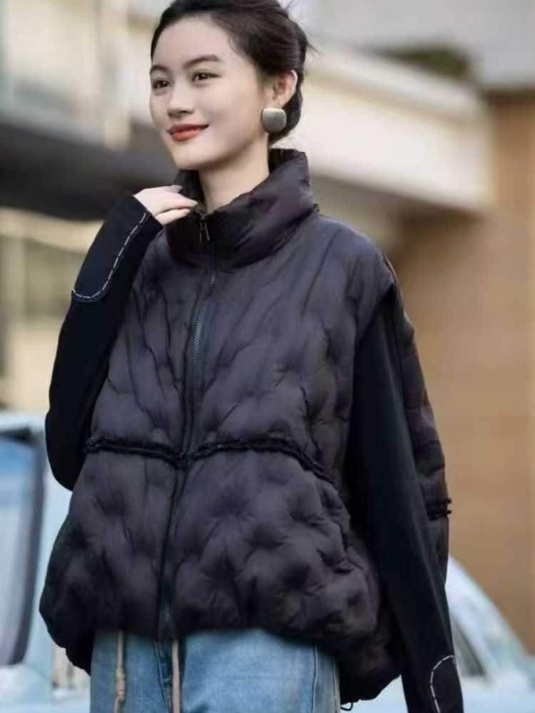 패션 Y2K 다운 베스트 여성 겨울 칼라 루즈 파카 한 - Puffer Vest Fashion Women 리뷰 및 가격
