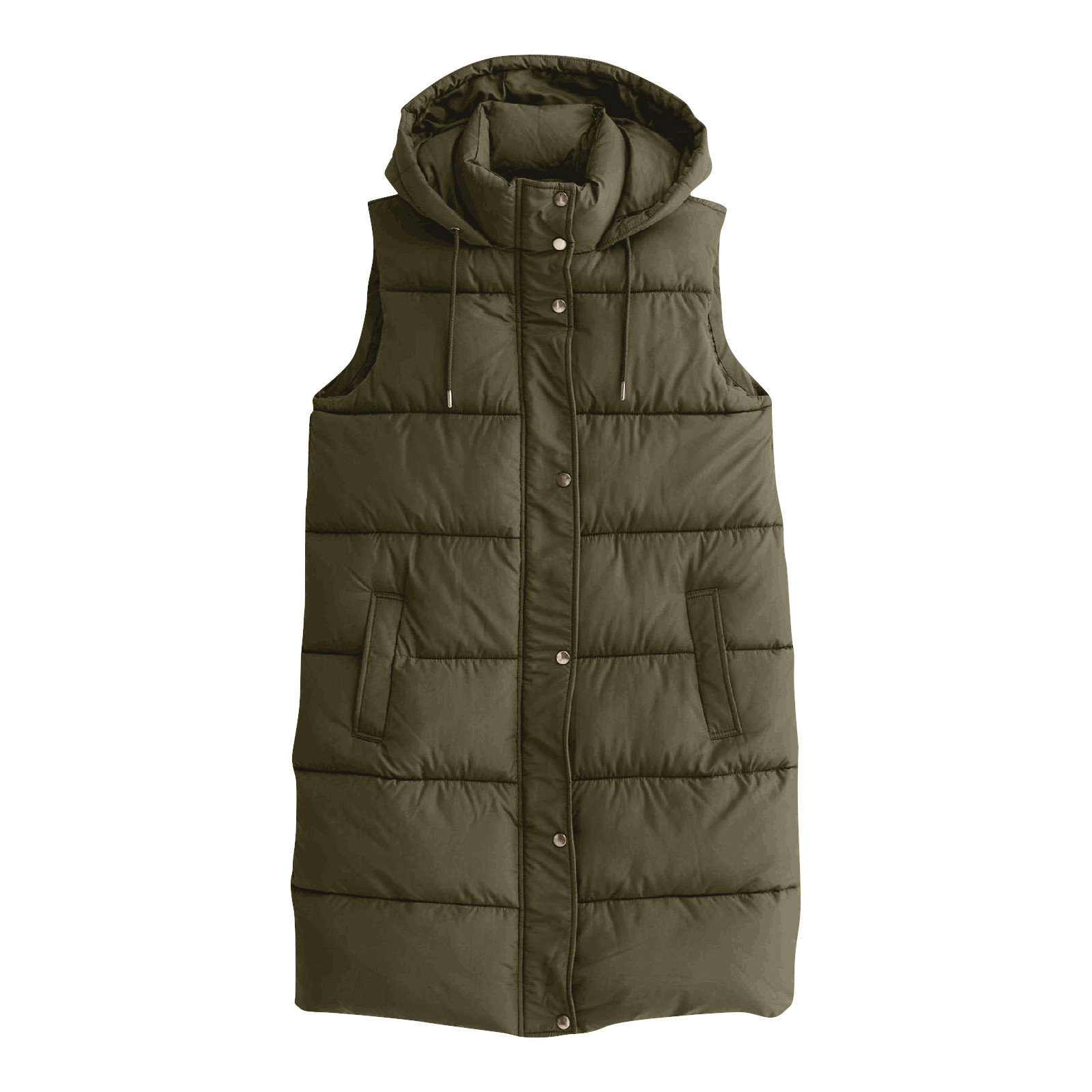 여성용 롱 베스트 겨울 재킷 지퍼업 스탠드 넥 민소매  - Puffer Vest Fashion Women 리뷰 및 가격