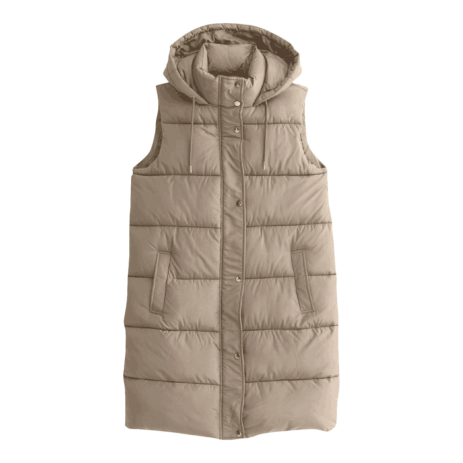 여성용 롱 베스트 겨울 재킷 지퍼업 스탠드 넥 민소매  - Puffer Vest Fashion Women 리뷰 및 가격