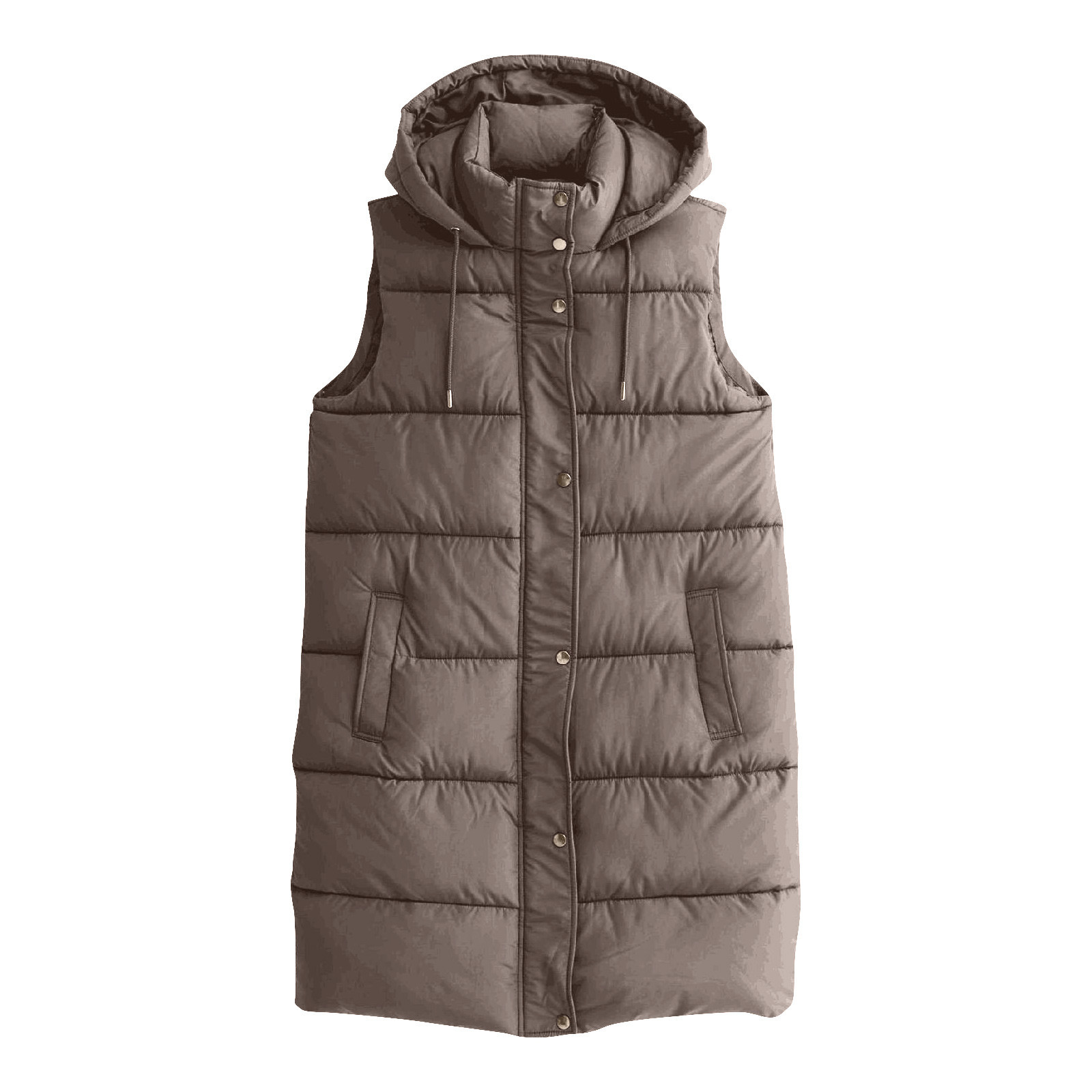 여성용 롱 베스트 겨울 재킷 지퍼업 스탠드 넥 민소매  - Puffer Vest Fashion Women 리뷰 및 가격