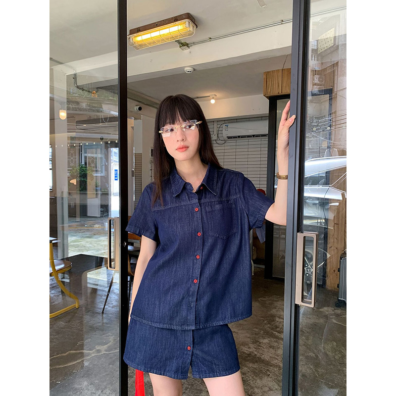 Benuynffy 레트로 반팔 데님 셔츠 여성 2026 - Women Fashion Jeans 리뷰 및 가격