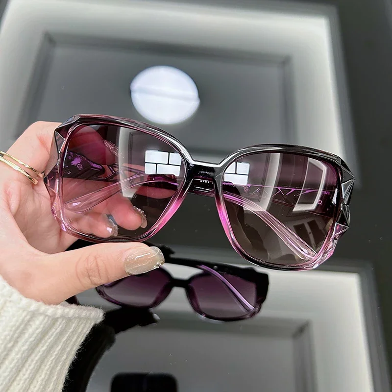 빈티지 스타일의 오버사이즈 선글라스, 여성용, 큰 프레 - Women'S Fashion Eyeglasses 리뷰 및 가격