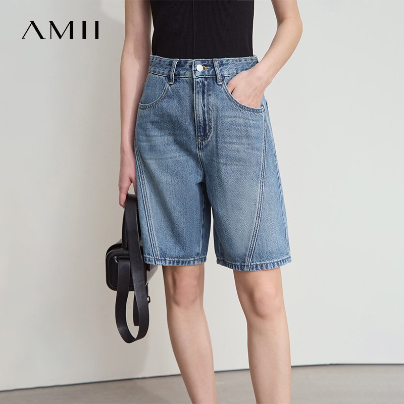 AMII 여성 청바지 반바지 미니멀리스트 2026 여름 - Women Fashion Jeans 리뷰 및 가격