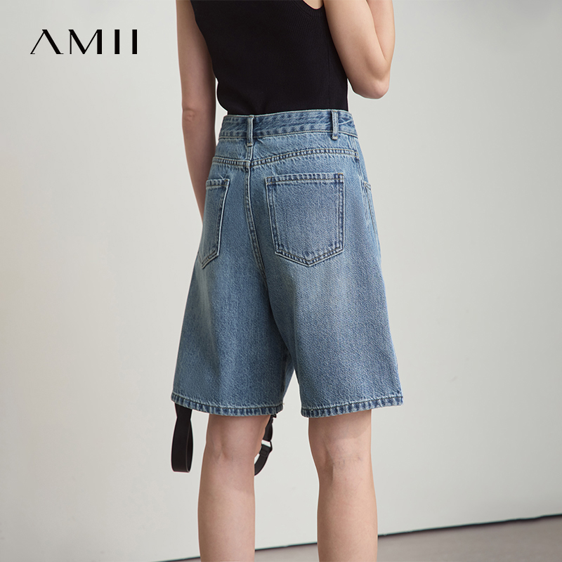 AMII 여성 청바지 반바지 미니멀리스트 2026 여름 - Women Fashion Jeans 리뷰 및 가격