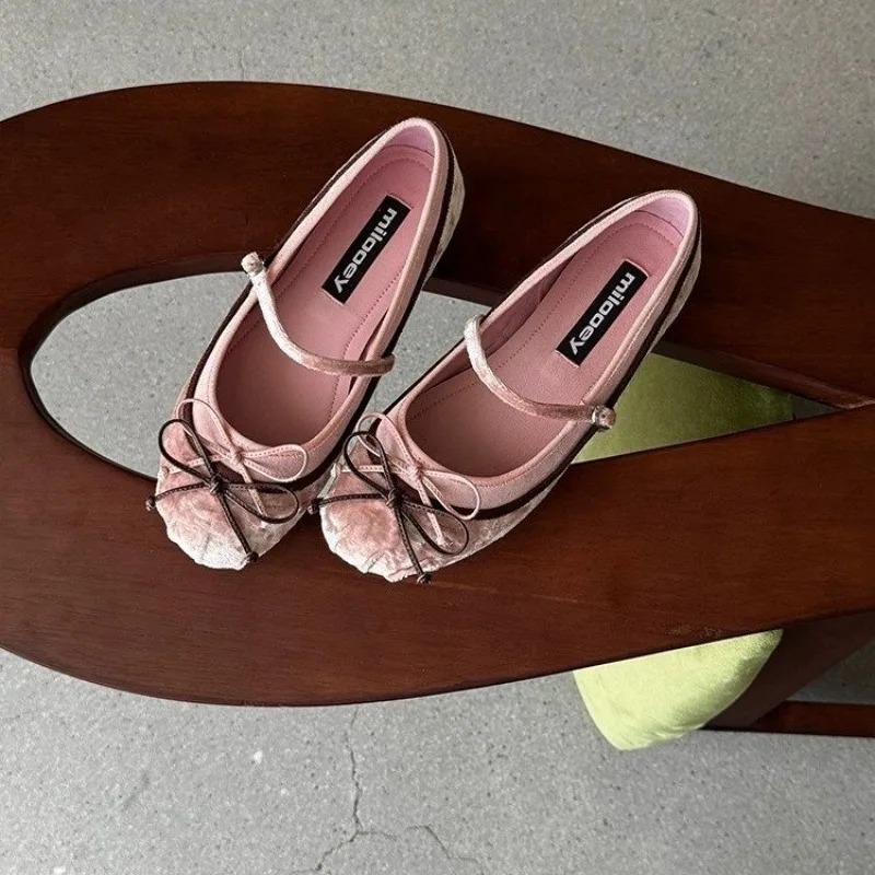 2026 프랑스 플랫 바닥 라운드 토 발레 슈즈, 세련 - Women'S Fashion Belts 리뷰 및 가격