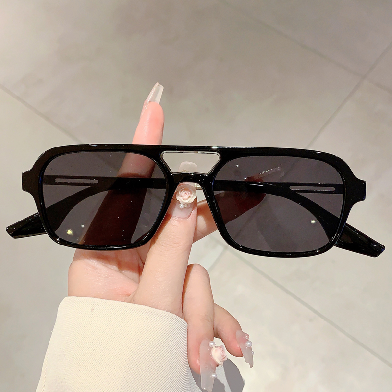 트렌디한 여성용 더블 빔 선글라스, 사각형 여름용 선글 - Women'S Fashion Eyeglasses 리뷰 및 가격