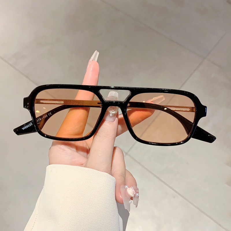 트렌디한 여성용 더블 빔 선글라스, 사각형 여름용 선글 - Women'S Fashion Eyeglasses 리뷰 및 가격