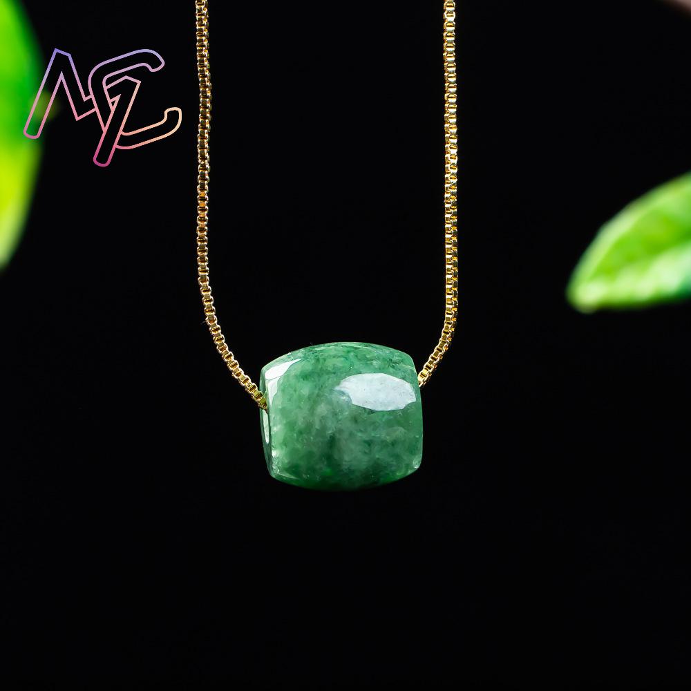 천연 진짜 옥 구슬 펜던트 미얀마 제이드 목걸이 디자이 - Women Fashion Necklace 리뷰 및 가격