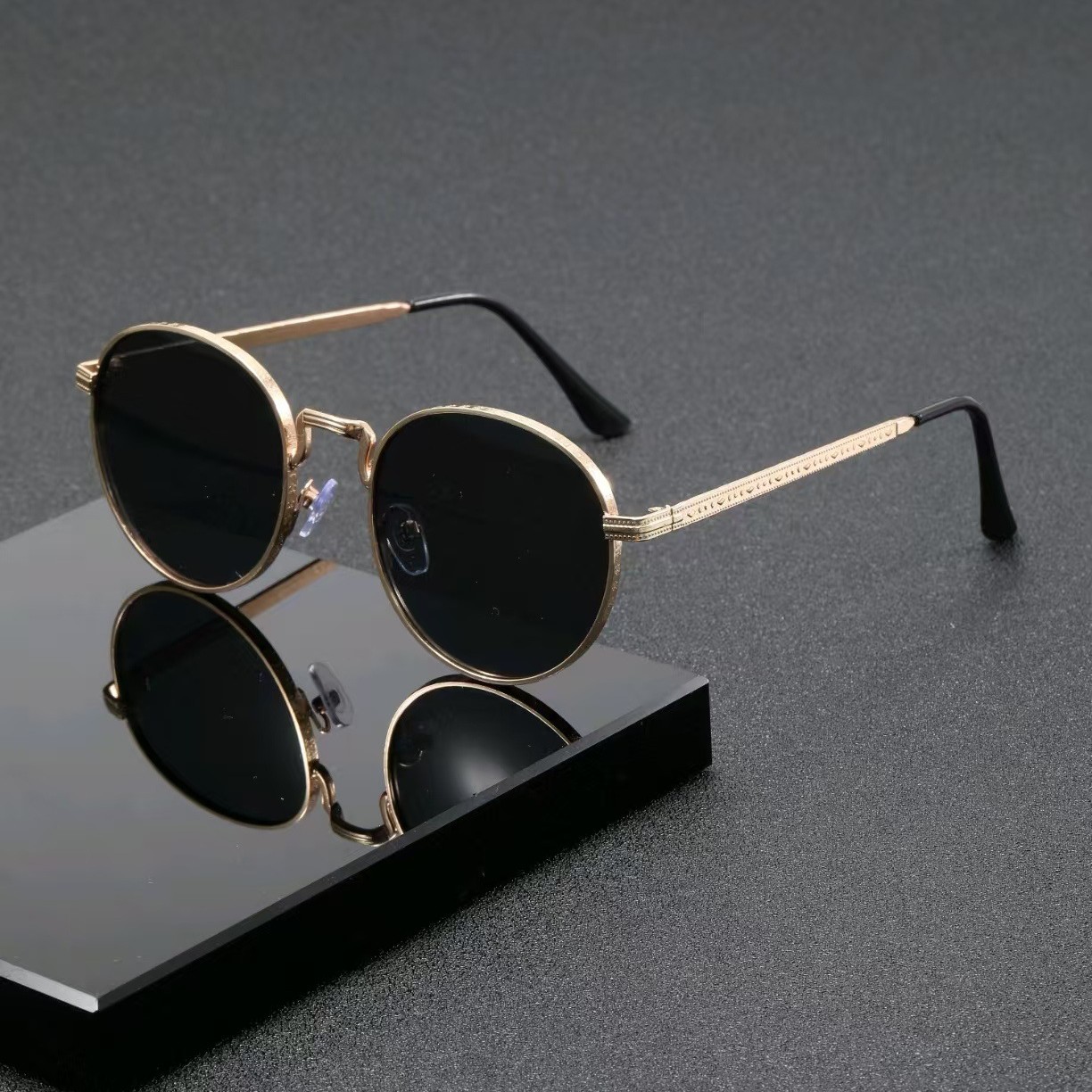 패션 클래식 라운드 선글라스 남녀 공용 빈티지 메탈 아 - Women'S Fashion Eyeglasses 리뷰 및 가격