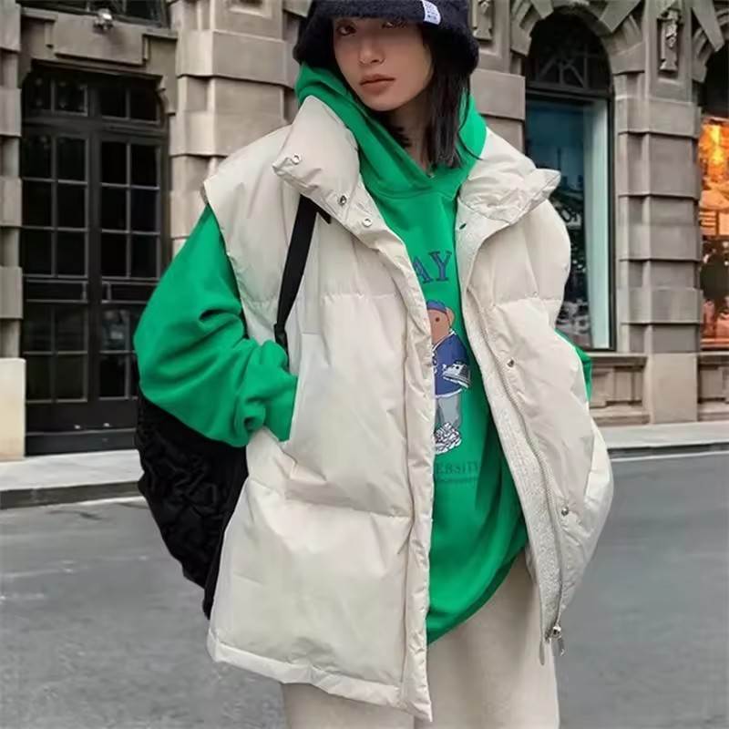 2025 새로운 한국 겨울 조끼 재킷 여성 패션 따뜻한 - Puffer Vest Fashion Women 리뷰 및 가격