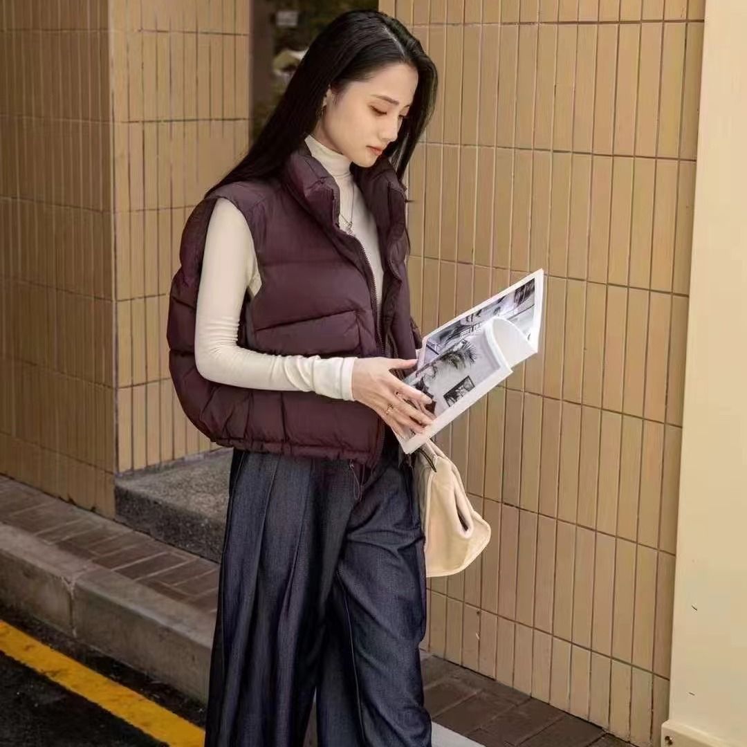 가을 푸퍼 재킷 루즈핏 다운 재킷 드로스트링 여성 캐주 - Puffer Vest Fashion Women 리뷰 및 가격
